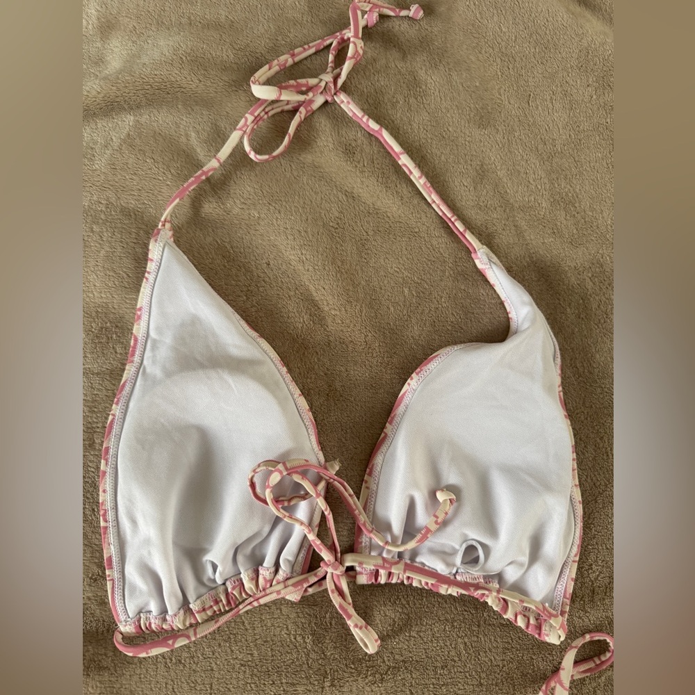 Dior Pink Monogram Patterned Bikini Set Medium - Picture 4 of 10